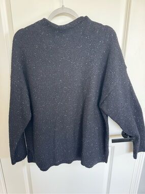 Well Worn Black & White Speckled Crewneck Sweater